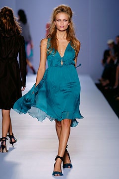 teal silk sleeveless dress