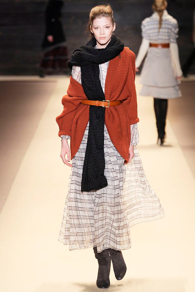 black knit scarf