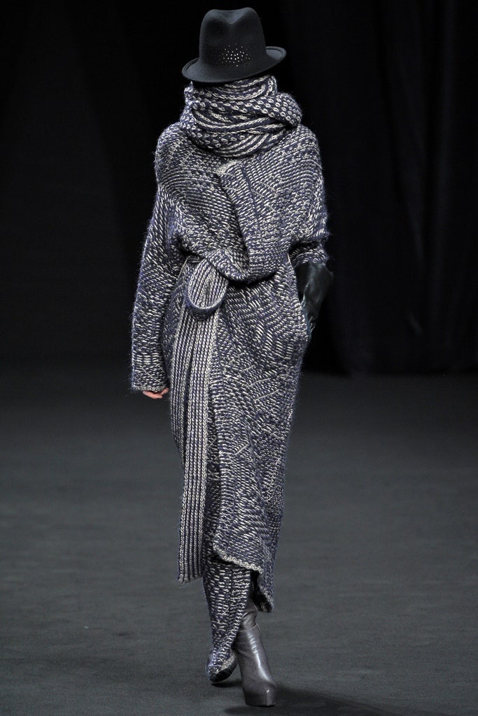 relaxed gray wool coat