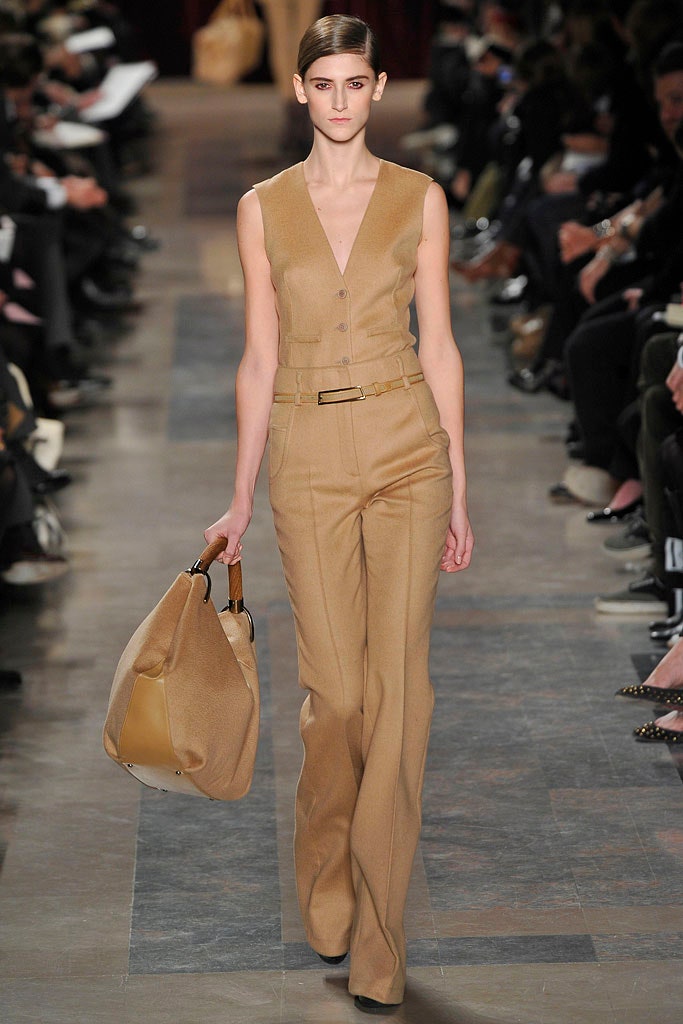 beige fitted sleeveless jumpsuit