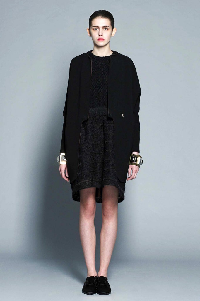 black mini dress with cape