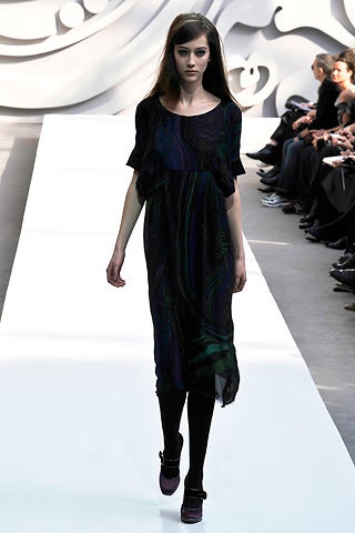 black green blue layered midi dress