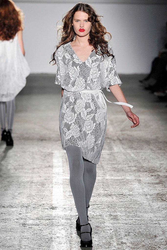 white lace relaxed dress