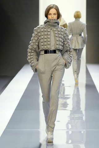 gray wool long-sleeve collared fitted textured jacket