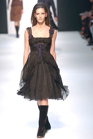 black silk tulle sleeveless dress