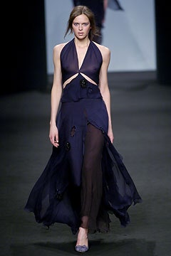 black silk halterneck dress