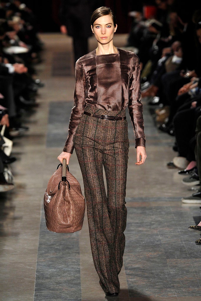 multi wool tailored wide-leg pants