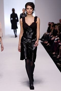 black silk sleeveless dress