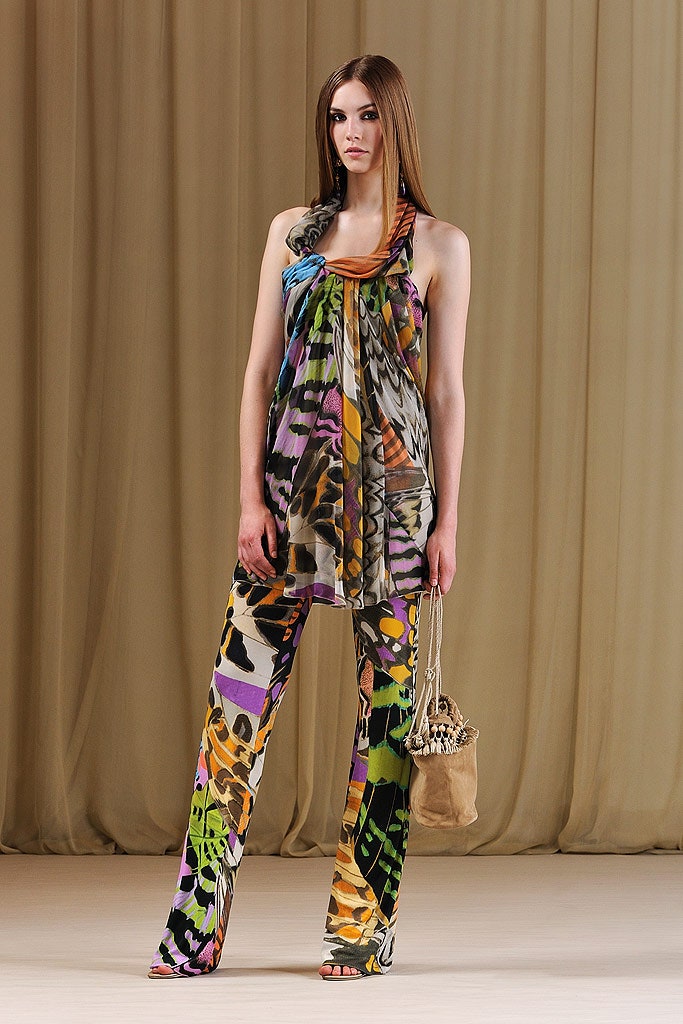 multi chiffon sleeveless halter relaxed draped flowing top