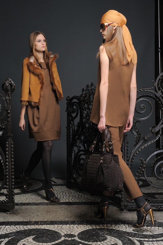 brown fur relaxed layered cape