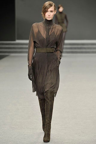 black pleated midi dress