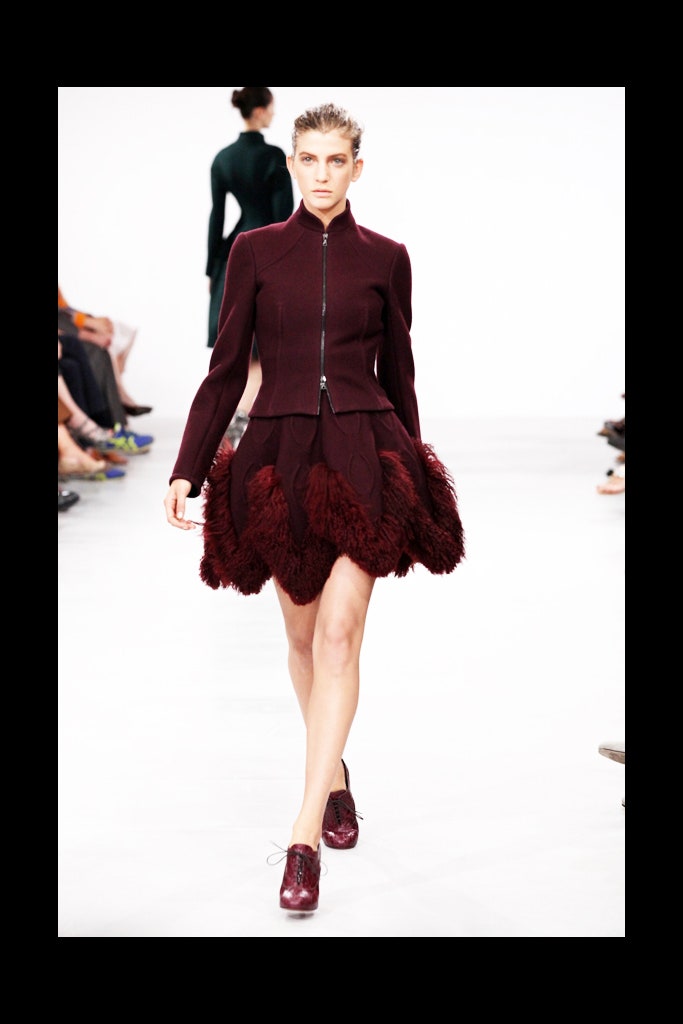 maroon fitted mini dress