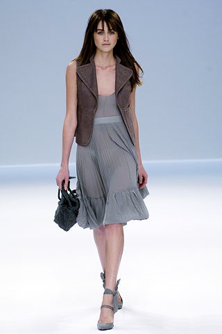brown leather fitted structured vest