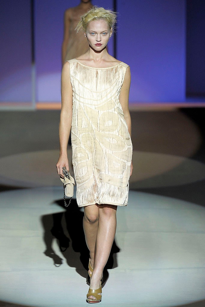 beige silk sleeveless dress