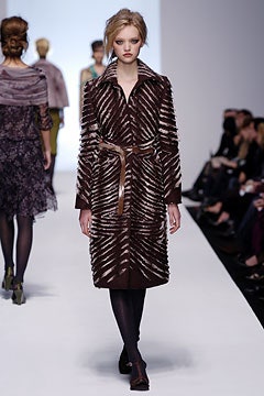 fitted brown silk coat