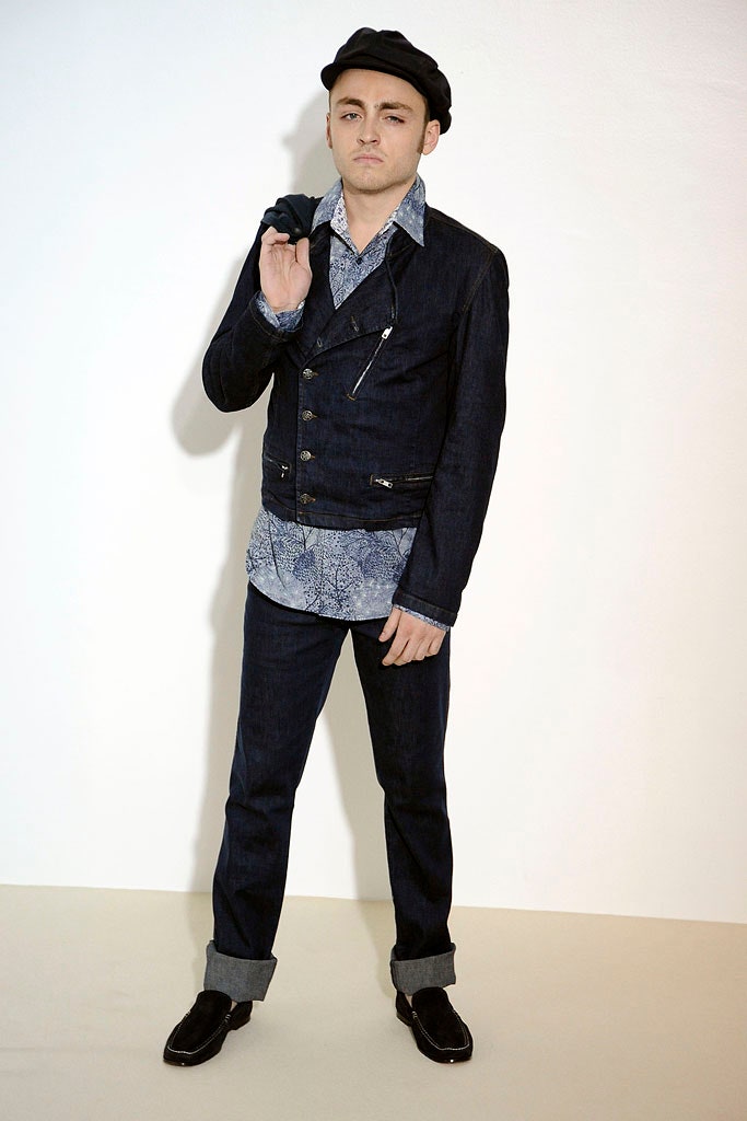 blue denim jacket and pants