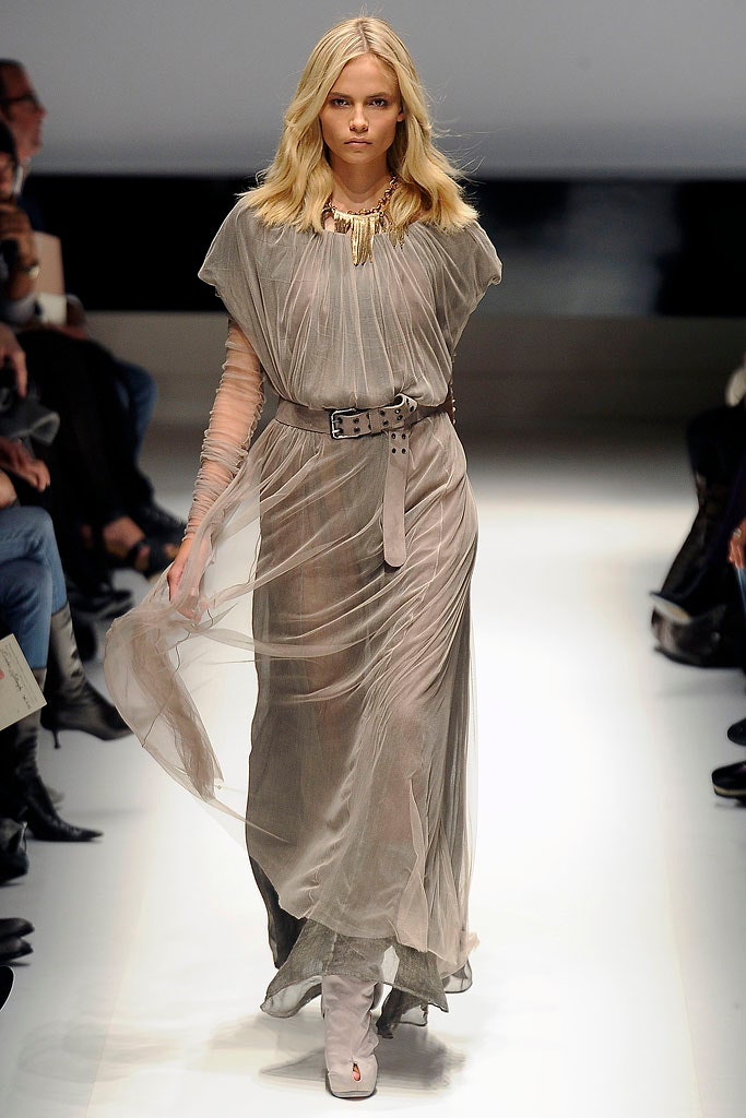 gray silk sleeveless dress
