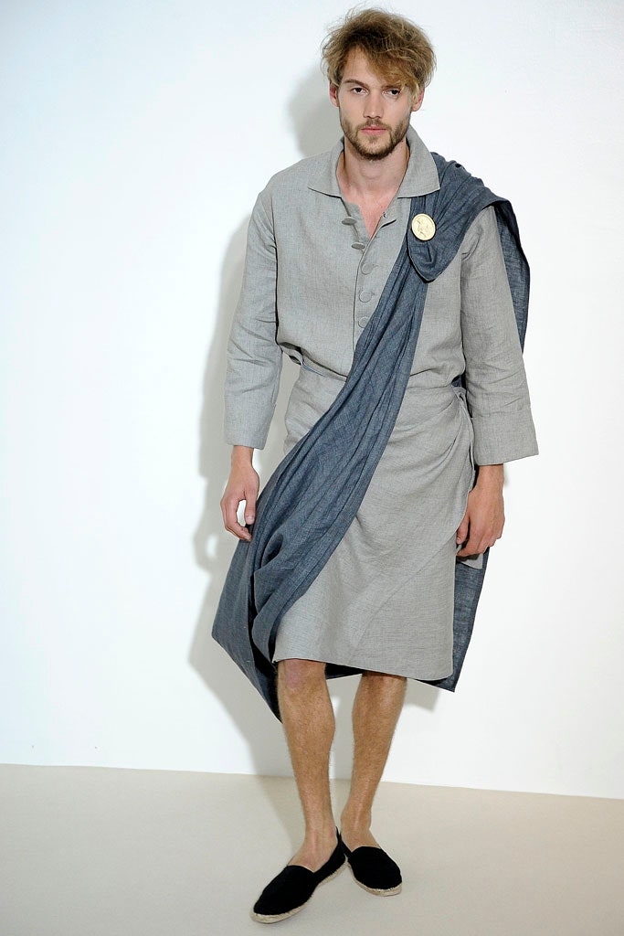 gray cotton relaxed dress