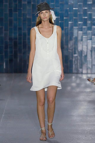 white relaxed sleeveless dress