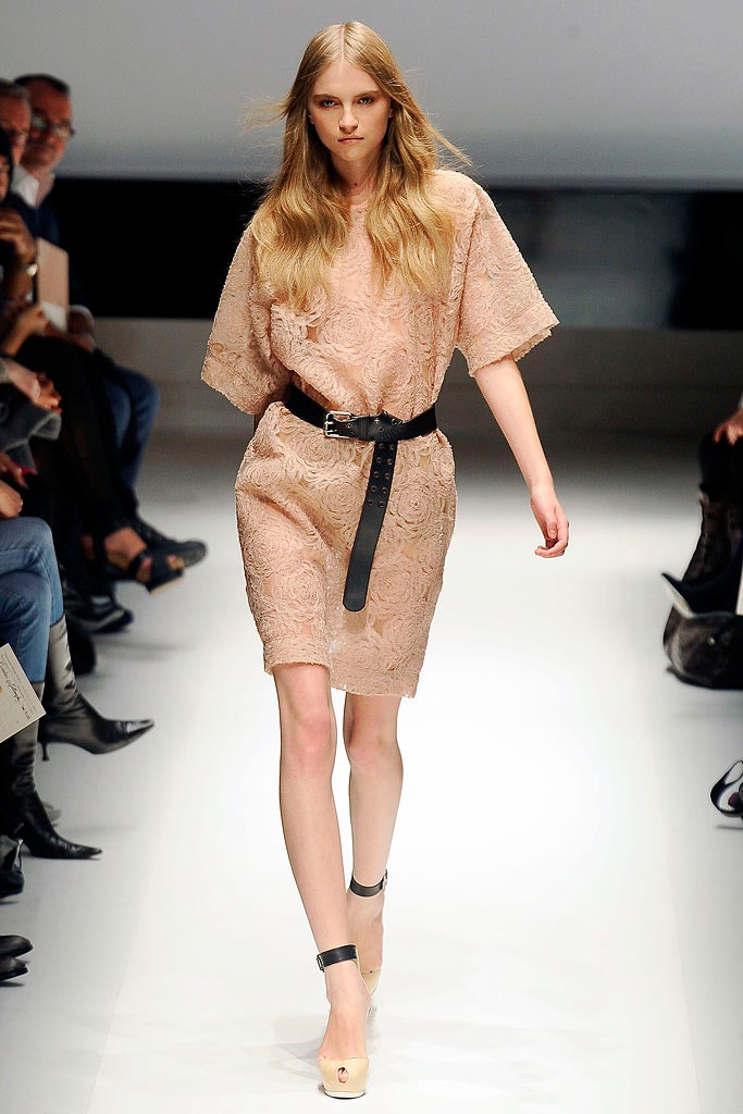 pink lace relaxed dress