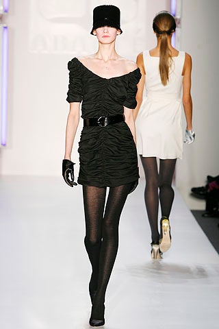 black mini dress with hat