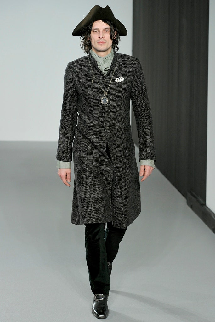 tailored black wool coat
