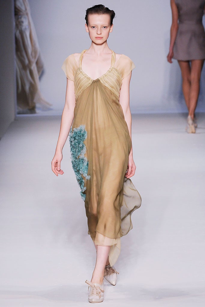 beige silk relaxed halter dress