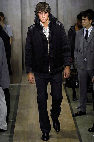 black fitted jacket with printed shirt