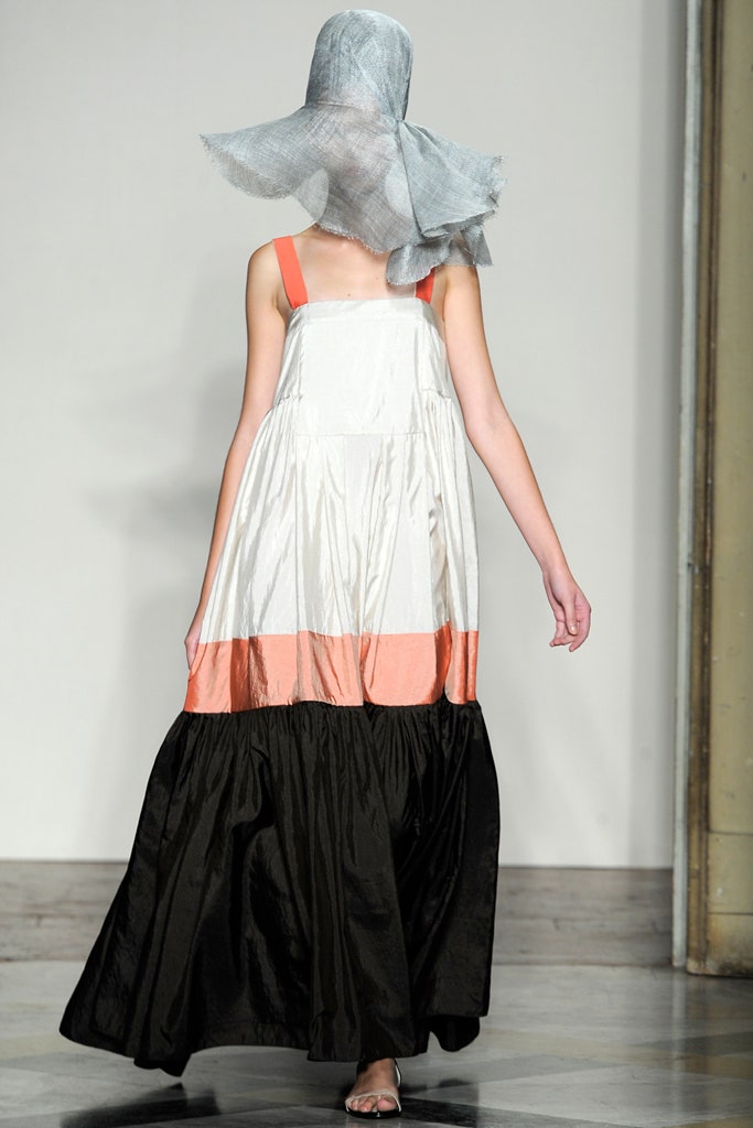 white coral black tiered maxi dress