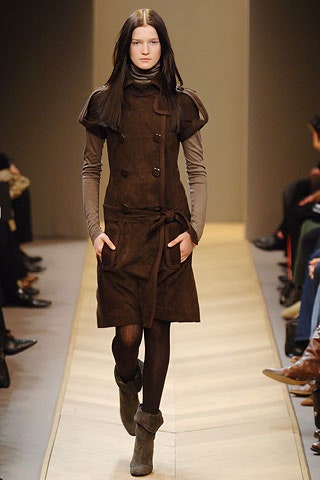 brown suede belted mini dress