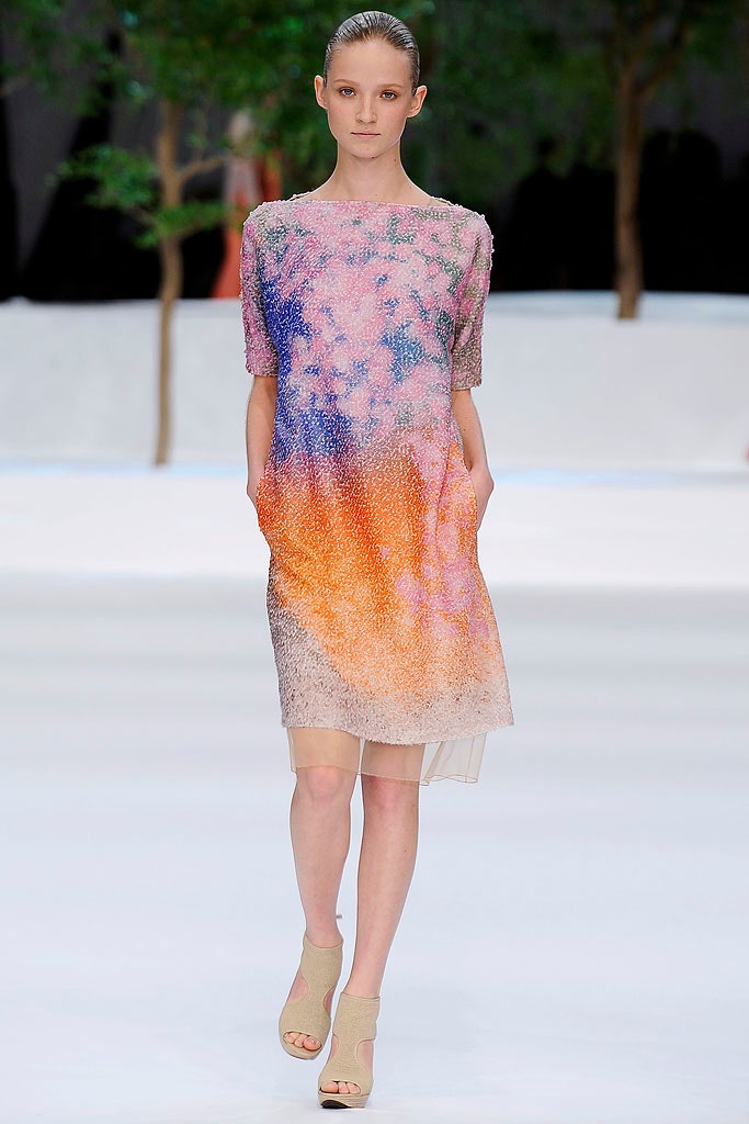 ombre silk relaxed dress