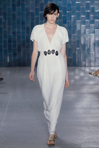 white fitted silk jumpsuit