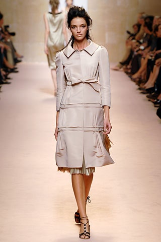 beige silk belted midi dress