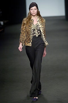 black cotton tailored flared pants