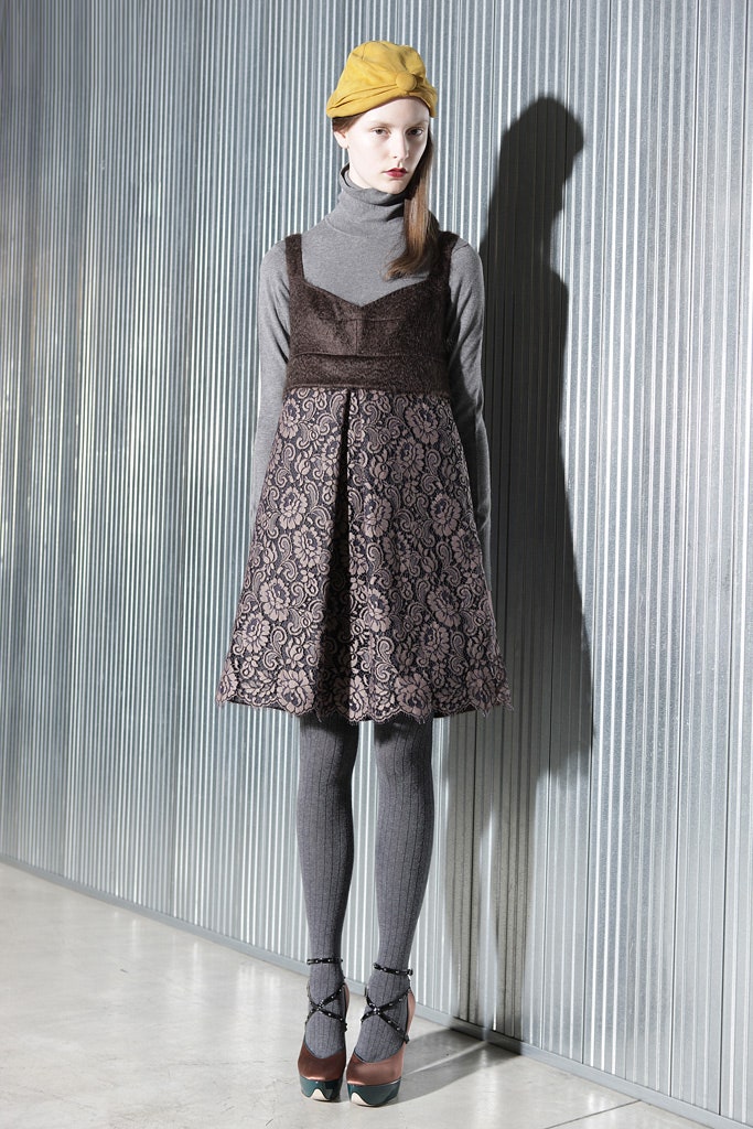 brown silk sleeveless v-neck fitted pleated embroidered dress