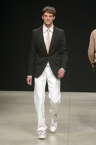 white leather shoes