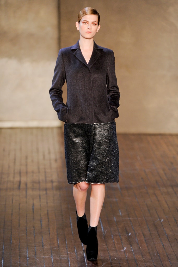 black sequin fitted straight-leg shiny skirt