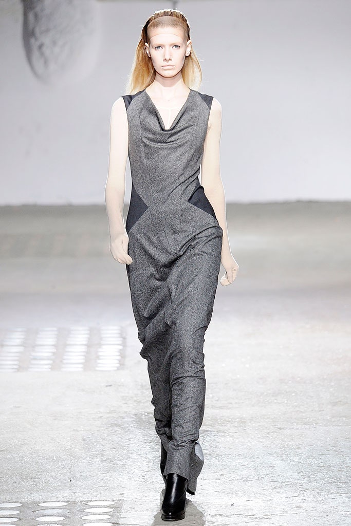 gray fitted jumpsuit