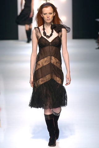 black lace fitted midi dress