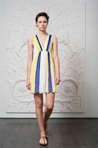 striped mini dress