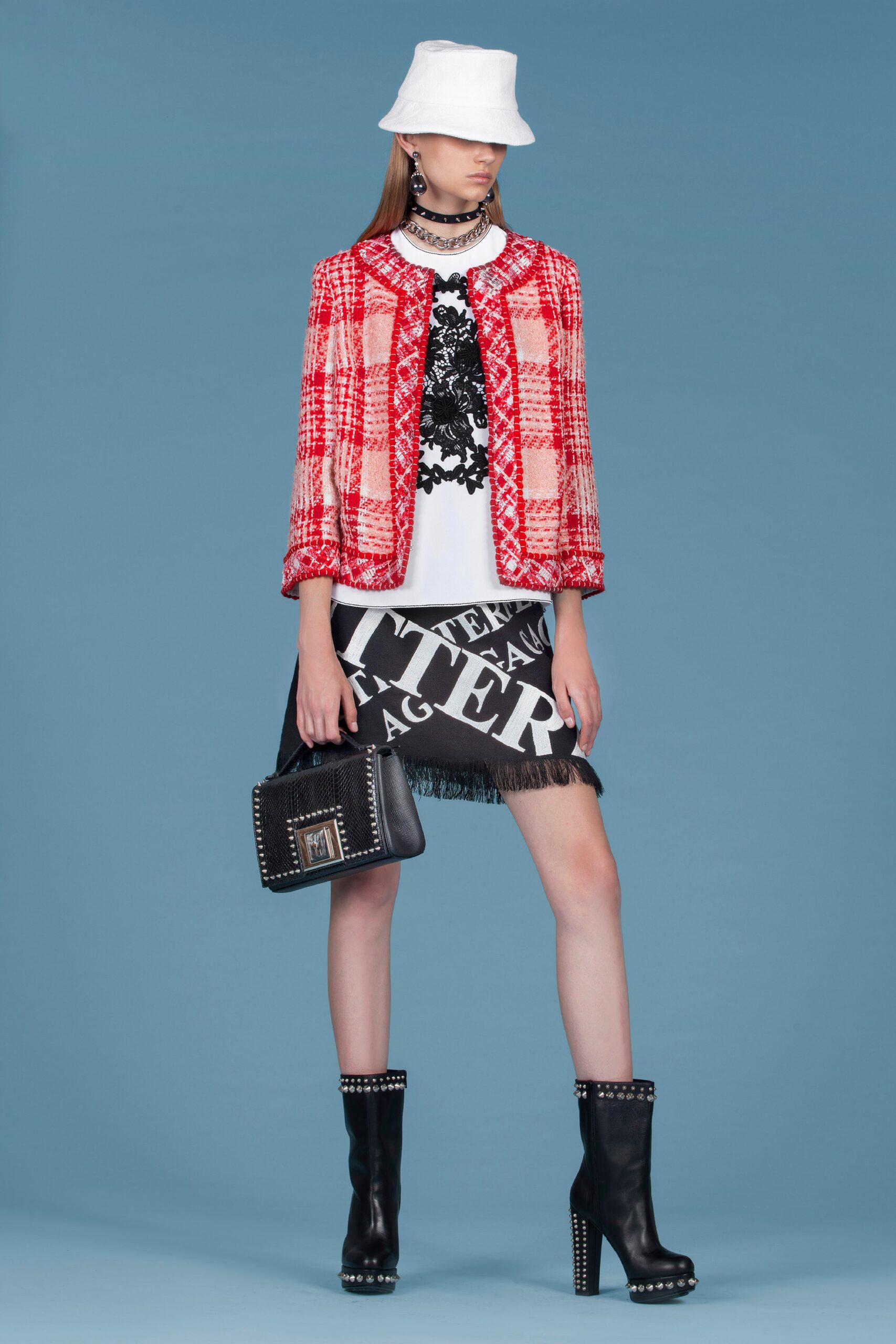 black beaded bag