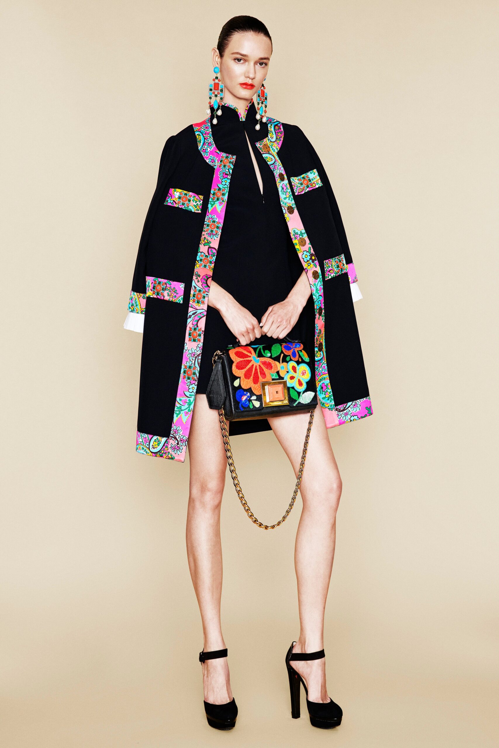 multi cotton embroidered bag
