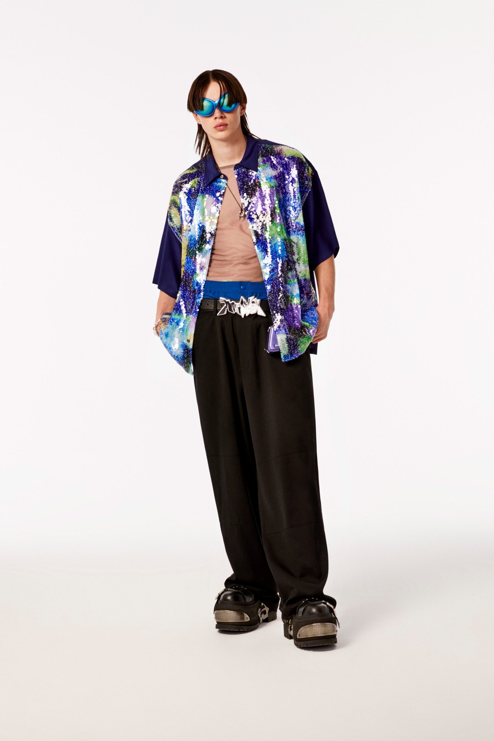 relaxed printed shirt and pants