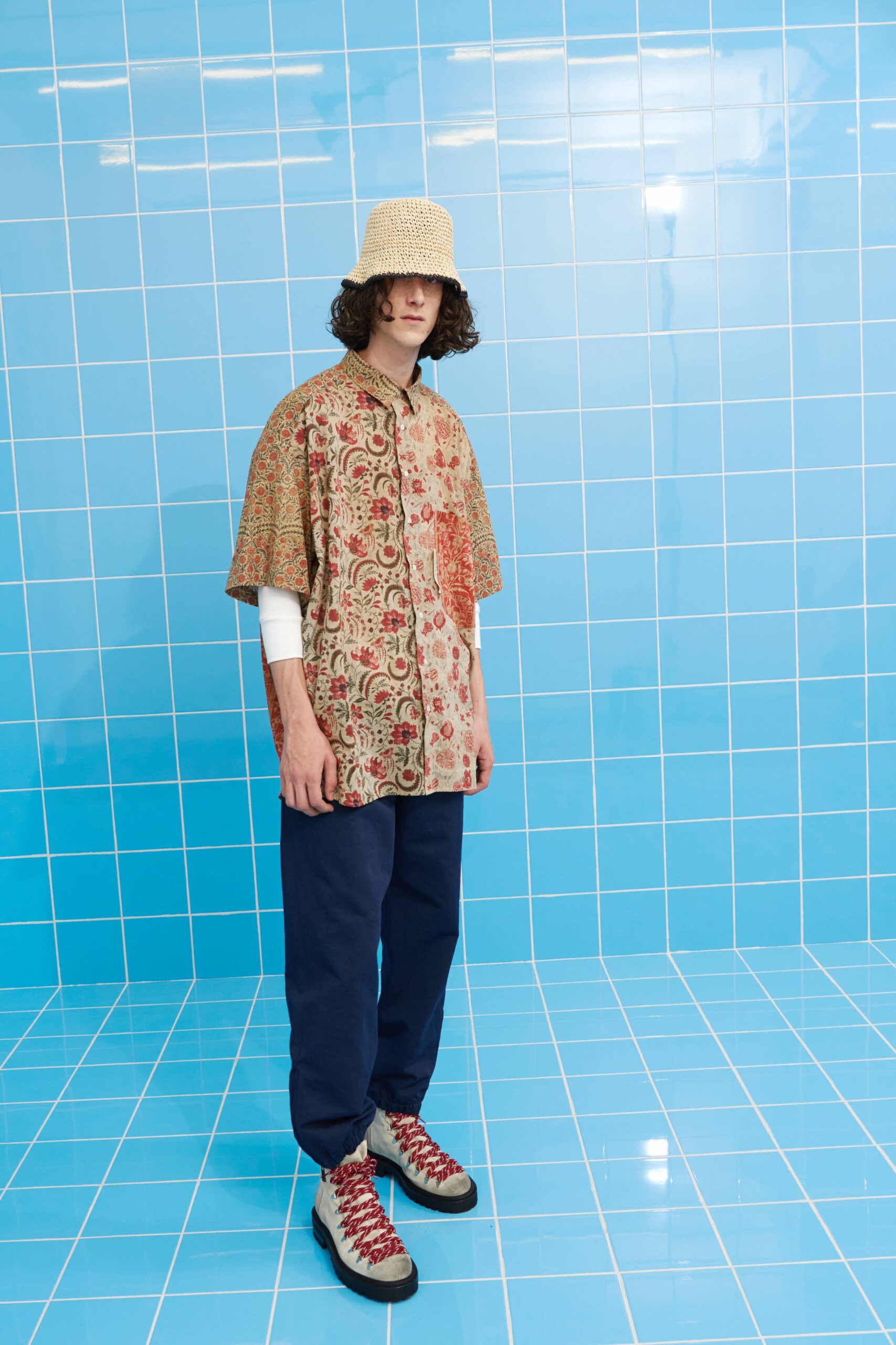 relaxed printed shirt and pants
