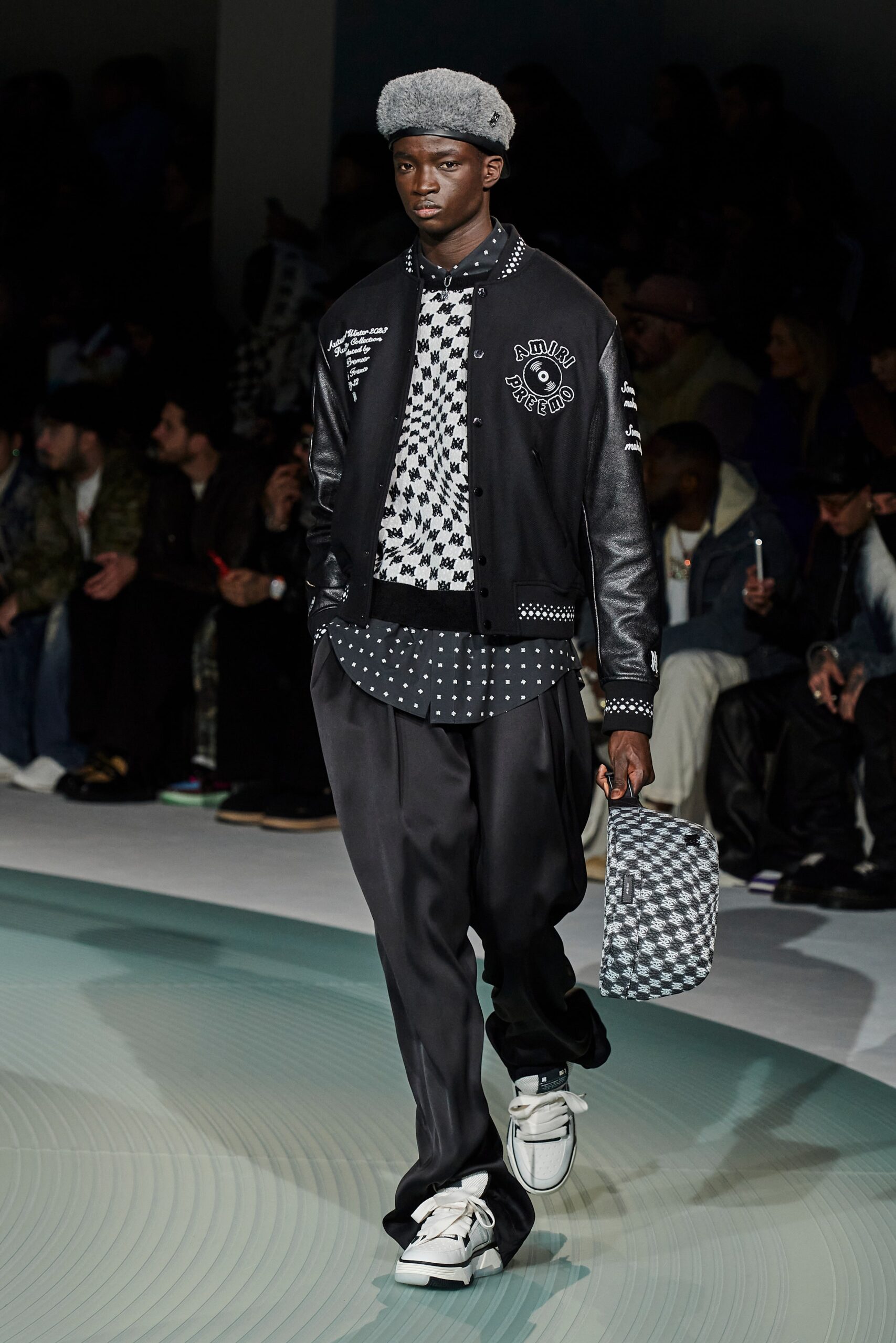 black and white relaxed jacket outfit