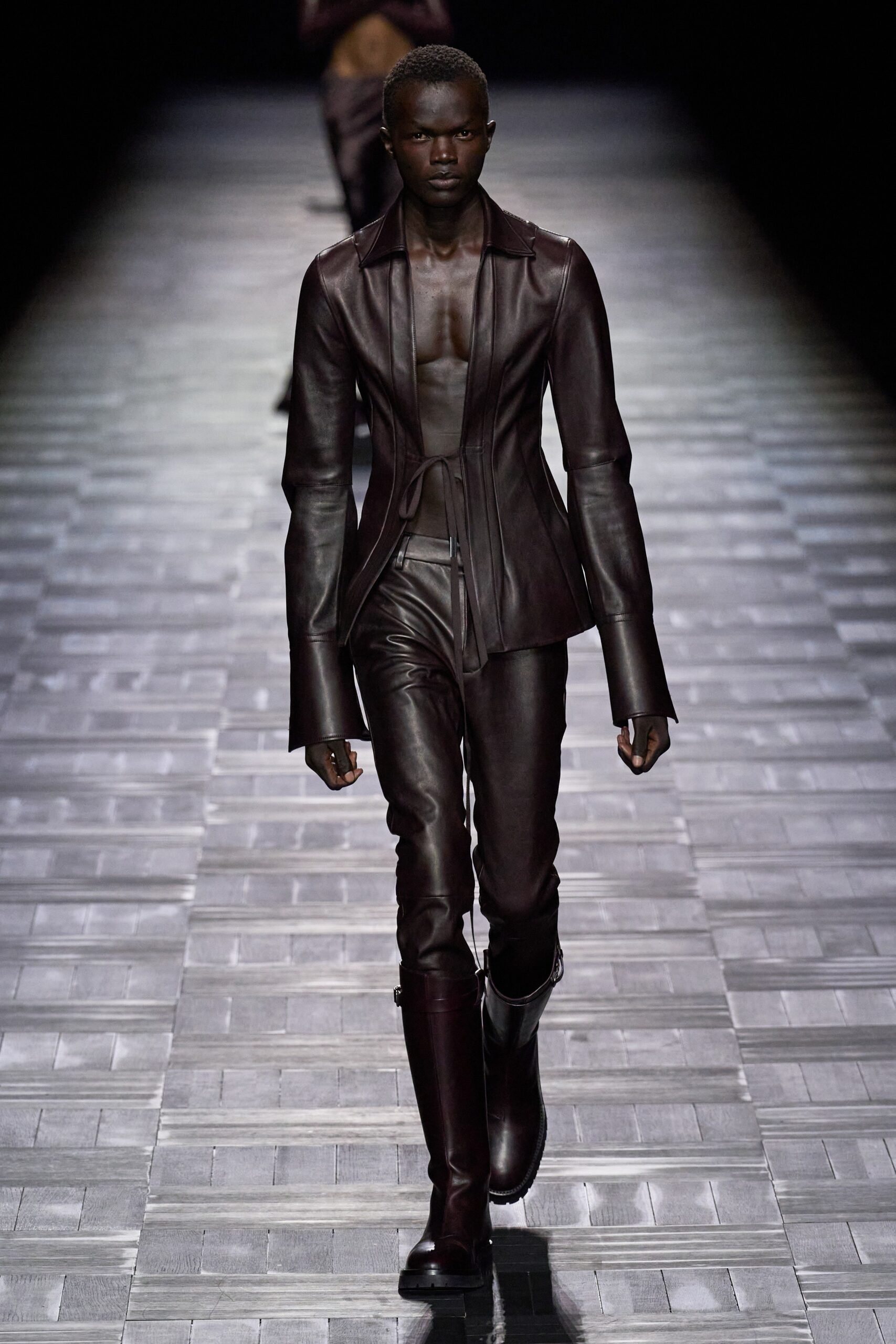 brown leather boots