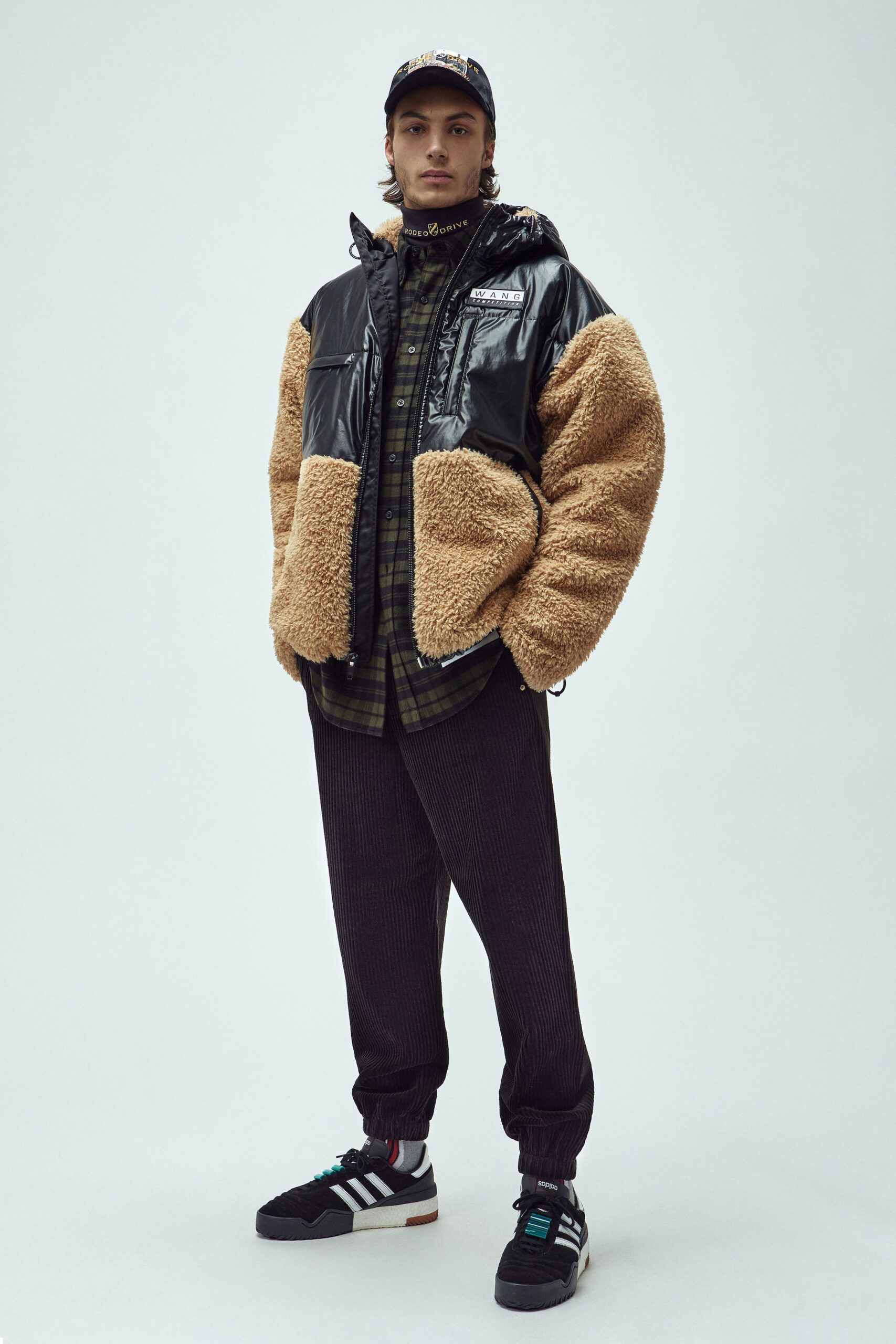 relaxed black and beige jacket