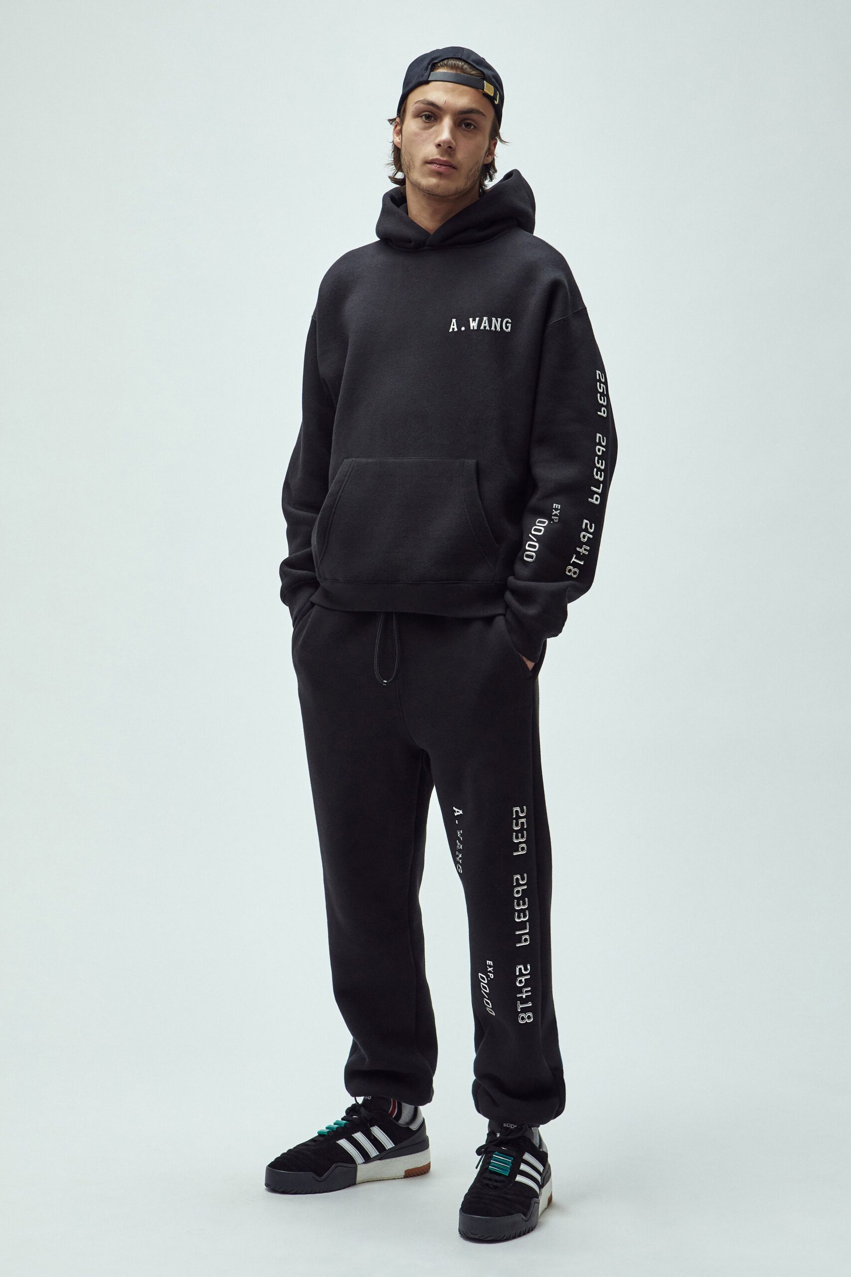 black hoodie and pants outfit
