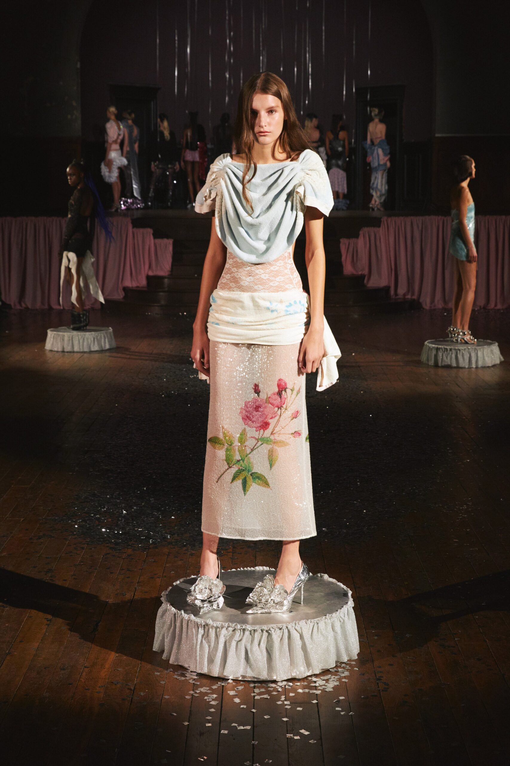 white embroidered midi dress