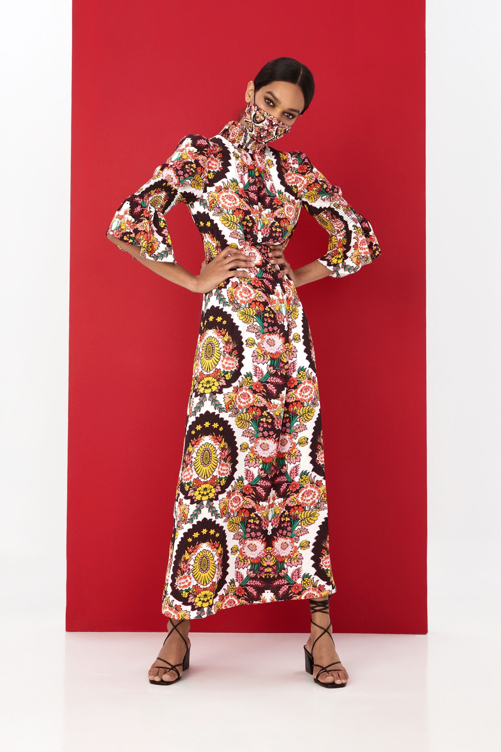 floral printed maxi dress